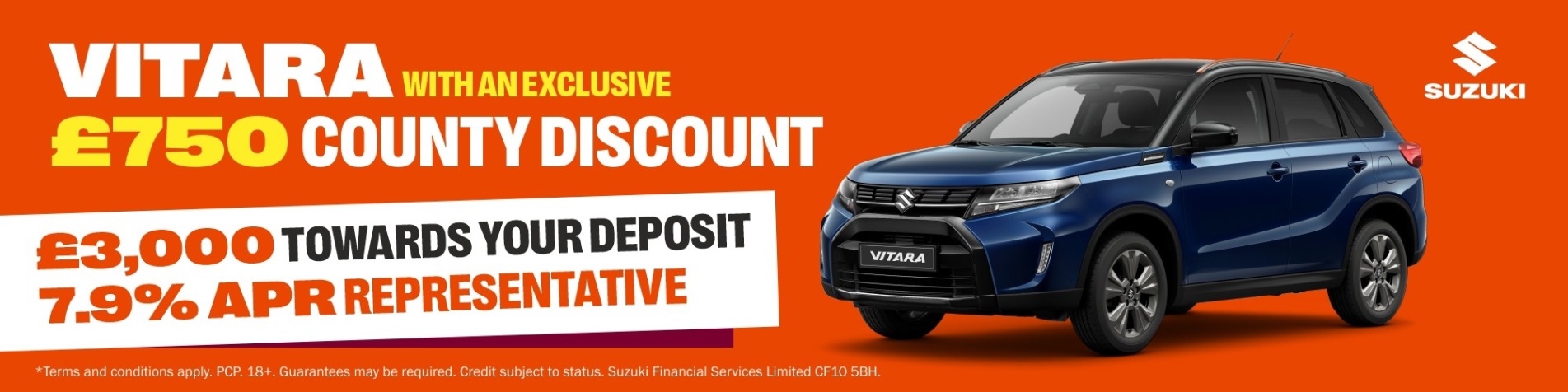 Q1 Vitara £750 County Discount Banner